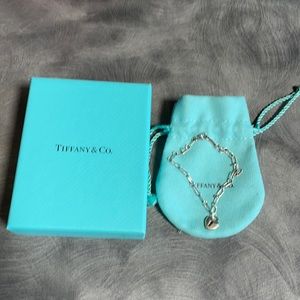 Tiffany & Co Mini Heart Keyhole Sterling Bracelet